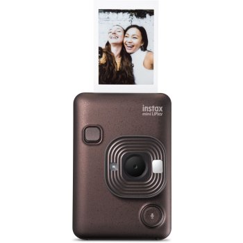 Fujifilm instax mini LiPlay Hybrid Instant Camera, Dark Bronze
