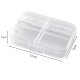 Pill and Supplement Organizer, 7 Compartments, Transparent
