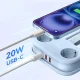 Orico AP3 GaN 20W 5in1 Power Strip 2x AC, 2x USB-A, 1x USB-C - Blue