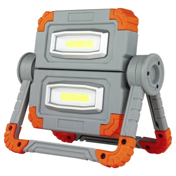 REV Flex Power LED Work Light with Powerbank and Cable, 2x500 lm, Grey/Orange