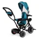 ECOTOYS Kids Tricycle with 360° Rotating Seat and Canopy, Blue-Green