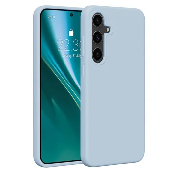 Etteri Silicone Case for Samsung Galaxy S24 Plus, Light Blue