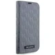 Karl Lagerfeld iPhone 14 Pro Wallet Case Saffiano Monogram, Silver