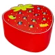 Kruzzel Wooden Strawberry Worm Game