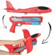 Kids Toy Automatic Gun Airplane Glider Launcher, Red
