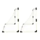 Kids Football Goal Set (2 pcs) with Balls and Pump, 95x48x70 cm