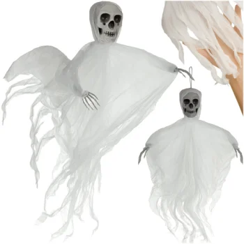 Ruhhy 00026124 Hanging Skeleton, 70 cm, White