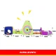 Kruzzel 5-in-1 Kids Play Tent with Tunnels and Balls