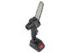 Compact cordless mini chainsaw 4 inch, black