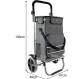 Malatec Folding Shopping Trolley with 40L Bag, Grey