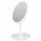 Round Make-up Table Mirror with LED Lighting, White