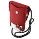 Hello Kitty Leather Hiding Kitty Cord Bag, Red