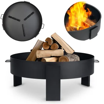 Berdsen BD-883 Garden Fire Pit, 80 cm, Black
