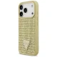 Guess Rhinestone Triangle Logo Case for iPhone 17 Pro - Gold