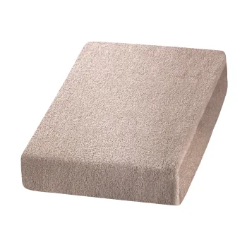 Beige Terry Fitted Sheet for Massage Tables 70x190 cm
