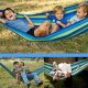 Garden Home Double Hammock - 200x150 cm, Blue-Green
