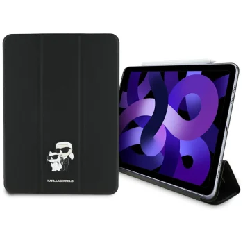 Karl Lagerfeld atverčiamasis dėklas iPad Air 11" 2024 Saffiano Magnetic, juodas