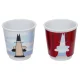 Bialetti MINI EXPRESS Set Magritte Coffee Set, Red