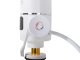 Electric Instant Water Heating Tap with LCD Display, 3 kW, 220–240 V, White