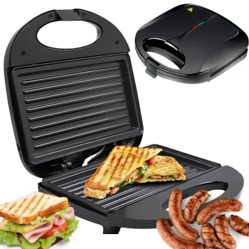 Grill Sandwich Maker for Panini and Tortillas, Non-Stick, 750W