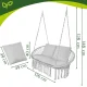 Double Garden Nest Swing Gardlov 300kg Hanging Chair, grey
