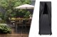 Gas Patio Heater 44,000 BTU (13 kW) with Glass Tube, Volcanic Rocks and Cover