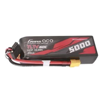 Gens ace G-Tech 5000mAh 11.1V 60C 3S1P Short-Size LiPo Battery XT60