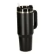 Thermal Mug with Straw and Handle, 1200ml, Black