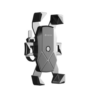 Bike Phone Mount for Handlebar Devia Voyager ES063 for Motorcycle, Black