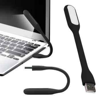 Flexible Silicone USB LED Lamp 06191_CZ, Black