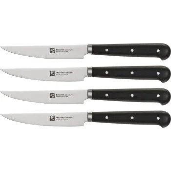 ZWILLING Steak Knife Set, 4-Piece, 12 cm, Black