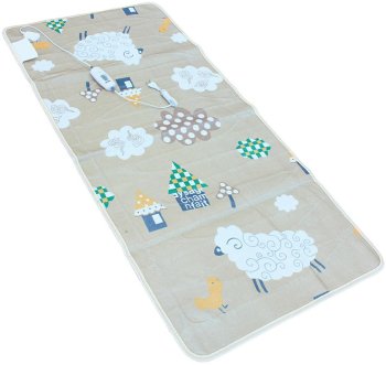 Heated Electric Blanket 150 cm x 70 cm Sheeps