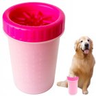 Silicone Dog Paw Cleaner Cup, Large Portable Paw Washer, XL, Pink