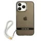Guess Translucent Strap Case for iPhone 13 Pro / 13, Black