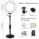 LED Ring Light 16cm with Desktop Stand 18-28cm, USB