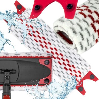 Microfiber Mop Pad Replacement 35cm, Absorbent Flat Mop Head for Vileda Ultramax