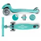 Ricokids Glow 3-in-1 Kids 3-Wheel Scooter with LED Wheels, Turquoise