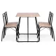ModernHome PARIS 5 Piece Dining Table Set with 4 Chairs for Kitchen