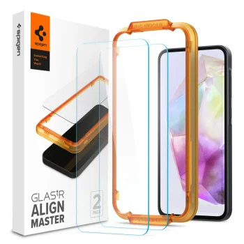 Spigen Glass tR AlignMaster Screen Protector for Samsung Galaxy A55 (2 Pack)