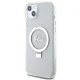 Guess Ring Stand Script Glitter MagSafe Case for iPhone 15 Plus / 14 Plus Transparent