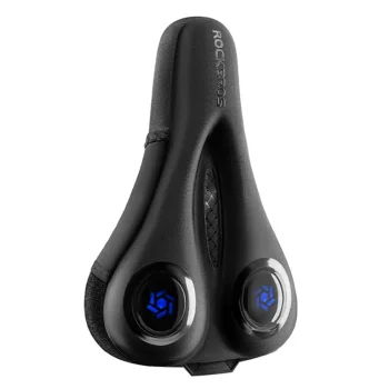 Rockbros LF044BL Bicycle Saddle Cover with Rain Cover, Black/Blue