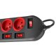 Maclean MCE204 5-Way Power Strip with Individual Switches, 1.5m