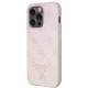 Guess iPhone 14 Pro Case Crossbody 4G Metal Logo, Pink