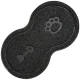 Non-slip Dog Cat Pet Bowl Mat, Black
