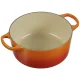 Le Creuset Signature Round Cast Iron Casserole 22 cm, 3.3 L, Volcanic Orange