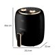 Eldom 05FR35 Air Fryer, 3.5L, 1300W, Black/Gold