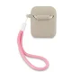 Guess AirPods Case Silicone Vintage, Gray Pink