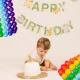 Amscan Rainbow Latex Balloon Set, 77 Pcs, 13 cm, with Ribbon and Stickers