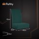 Ruhhy Chair Covers, 6 pcs, Bottle Green