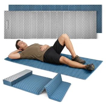 Mountain Goat Folding Sleeping Mat 185x56x2.2 cm, Navy Blue